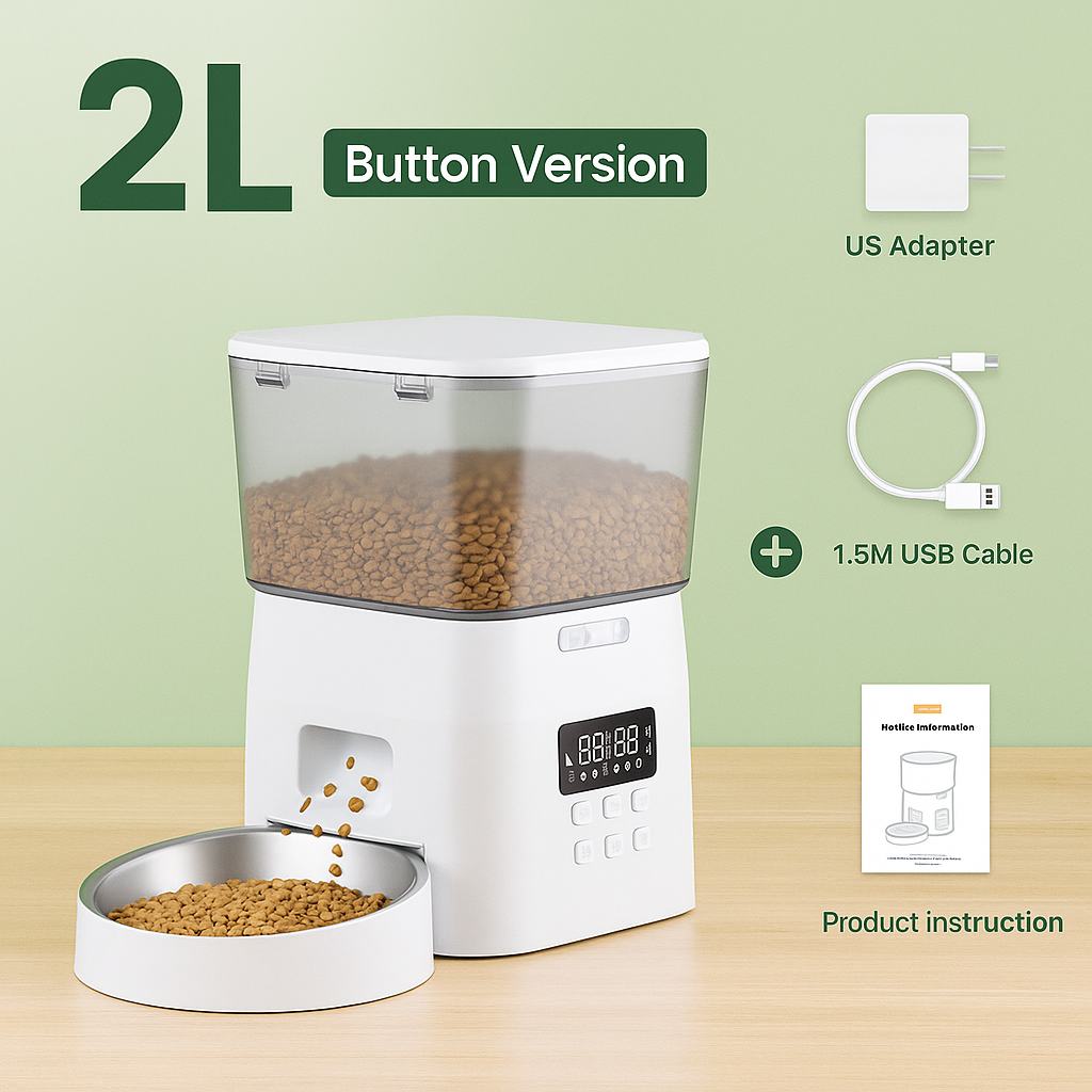 Automatic Pet Feeder Button Version