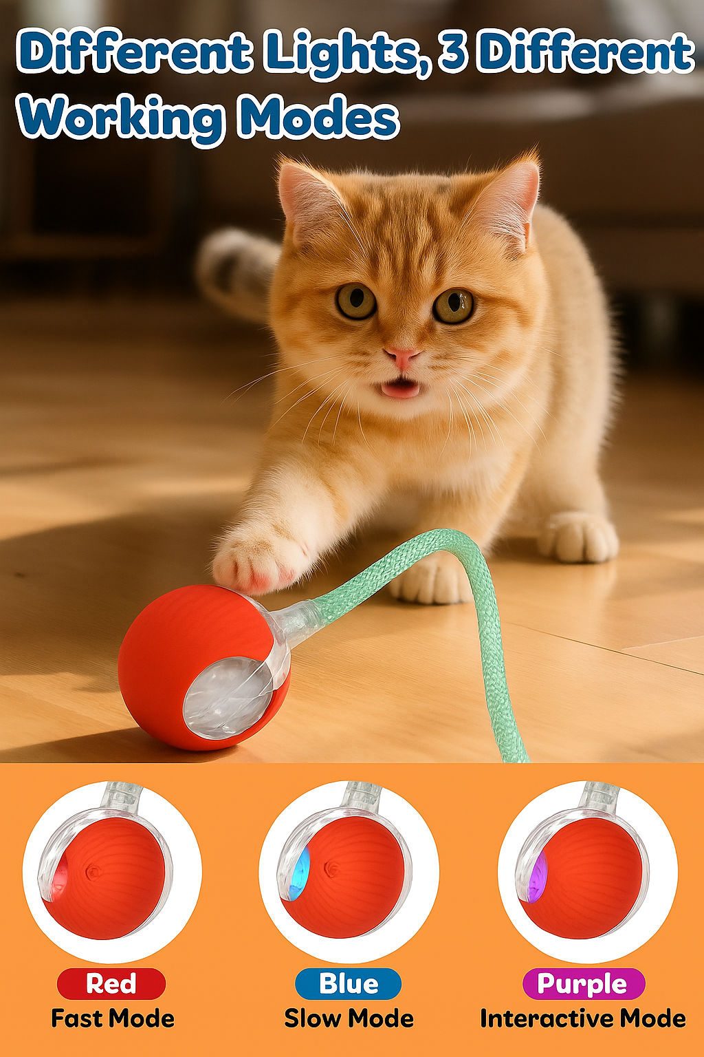 Automatic Rolling Ball with Tail