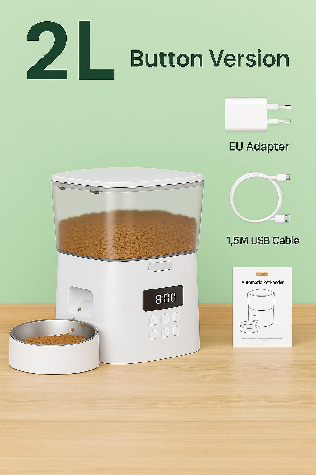 Automatic Pet Feeder Button Version