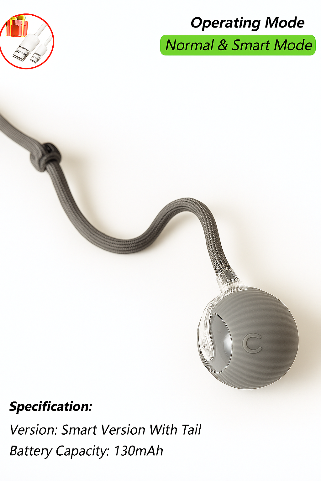 Automatic Rolling Ball with Tail
