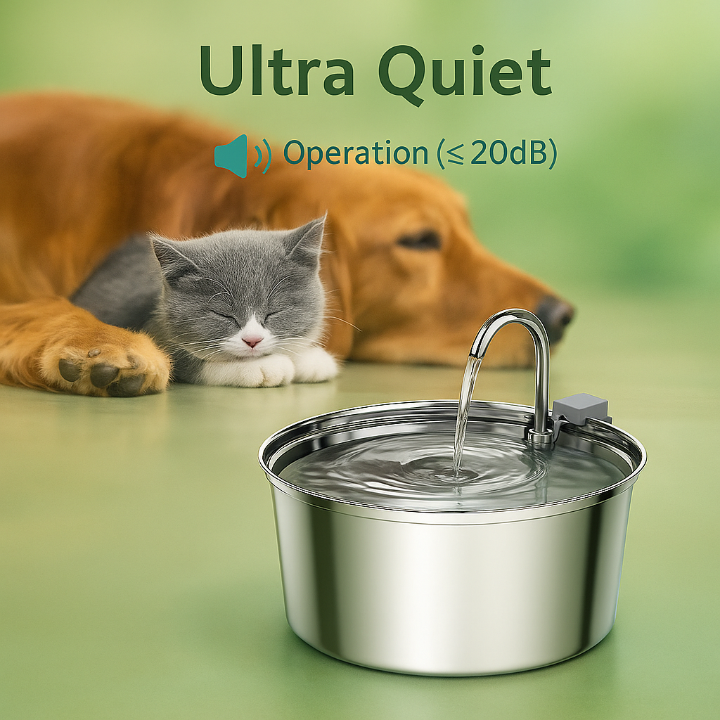 Automatic Water Fountain for Cats and Dogs
