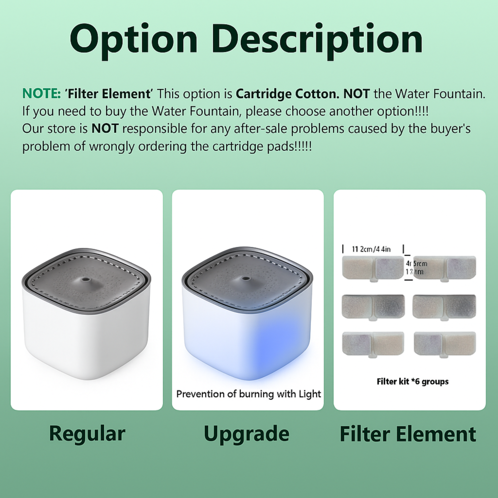 Cat Water Fountain Auto Recirculate