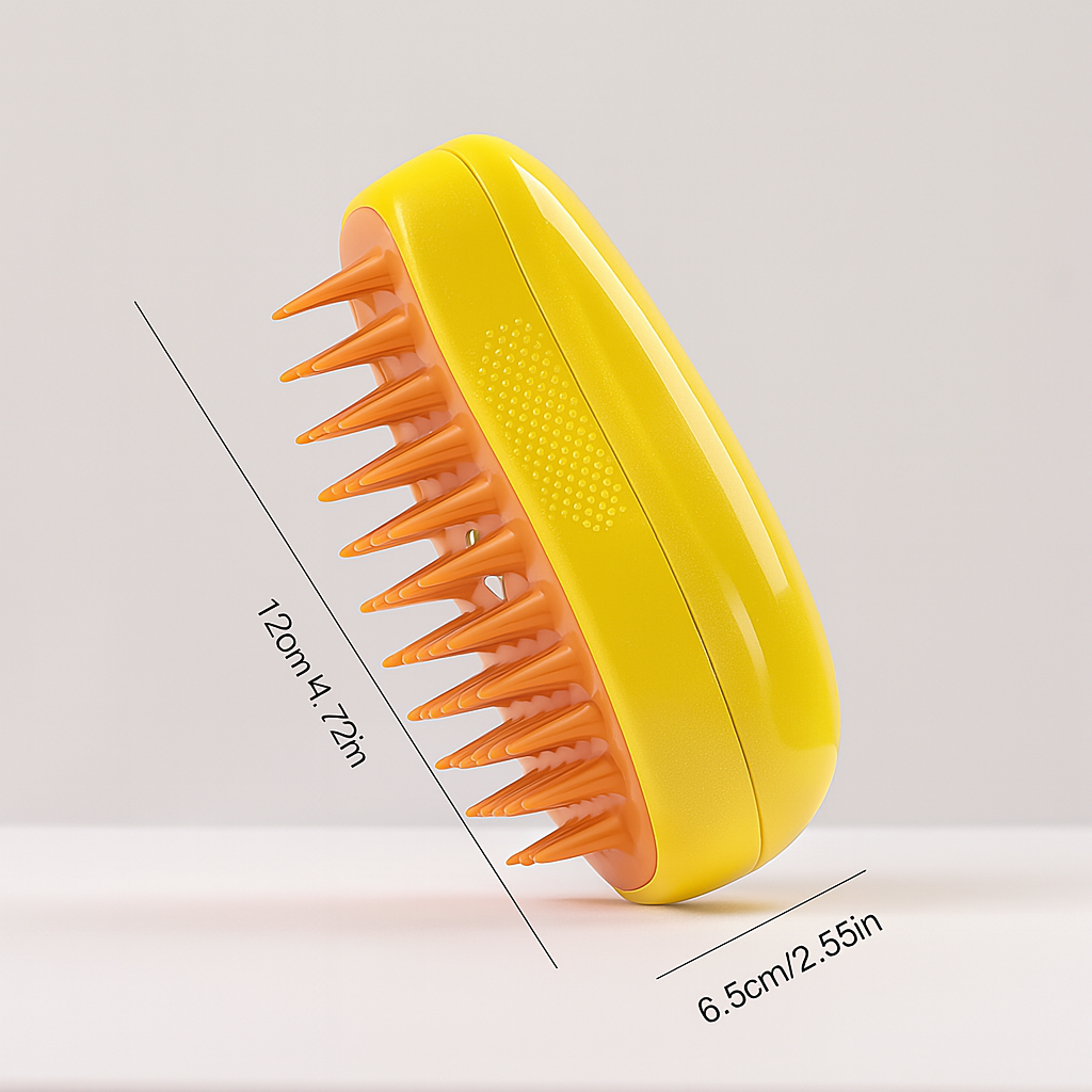 Pet Spray Massage Brush – Massaging Brush with Spray and One-Button Hair Removal