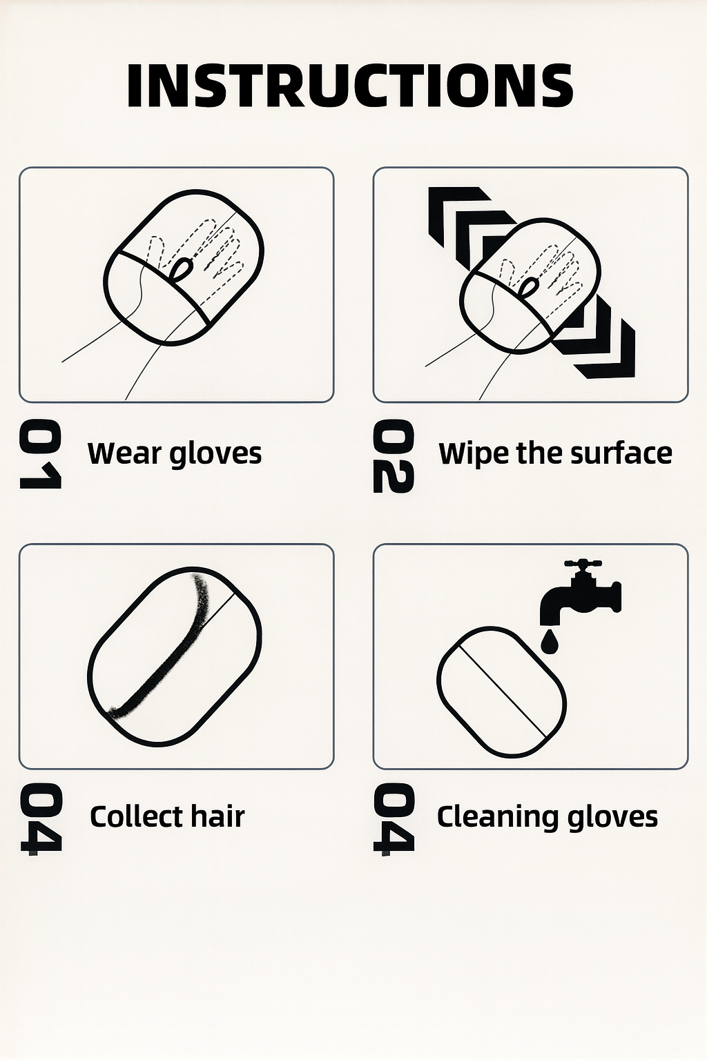 Electrostatic Hair Removal Gloves